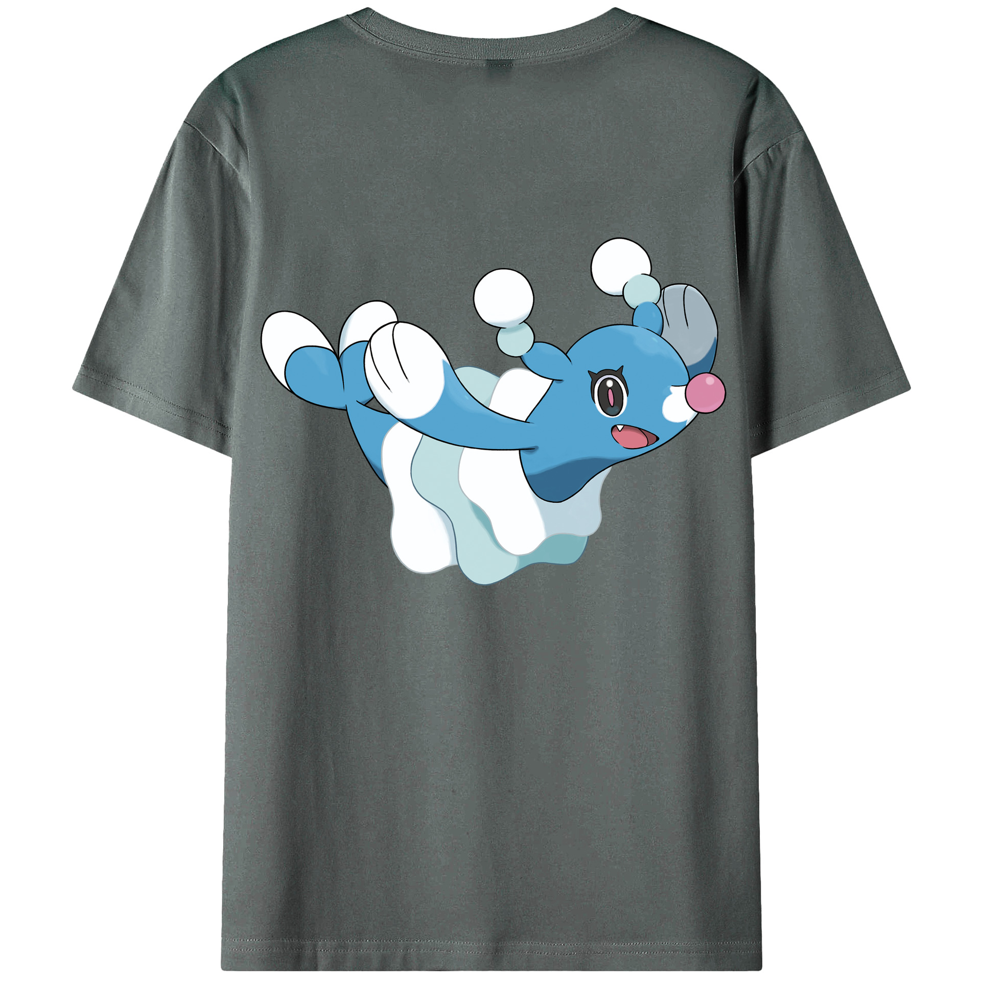 （画像用） ポケットモンスター Pokémon 綿100％ メンズ半袖Tシャツ（バックプリント） 通気性